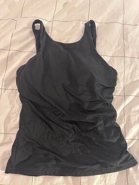 Athleta Black Tankini Bathing Suit Top